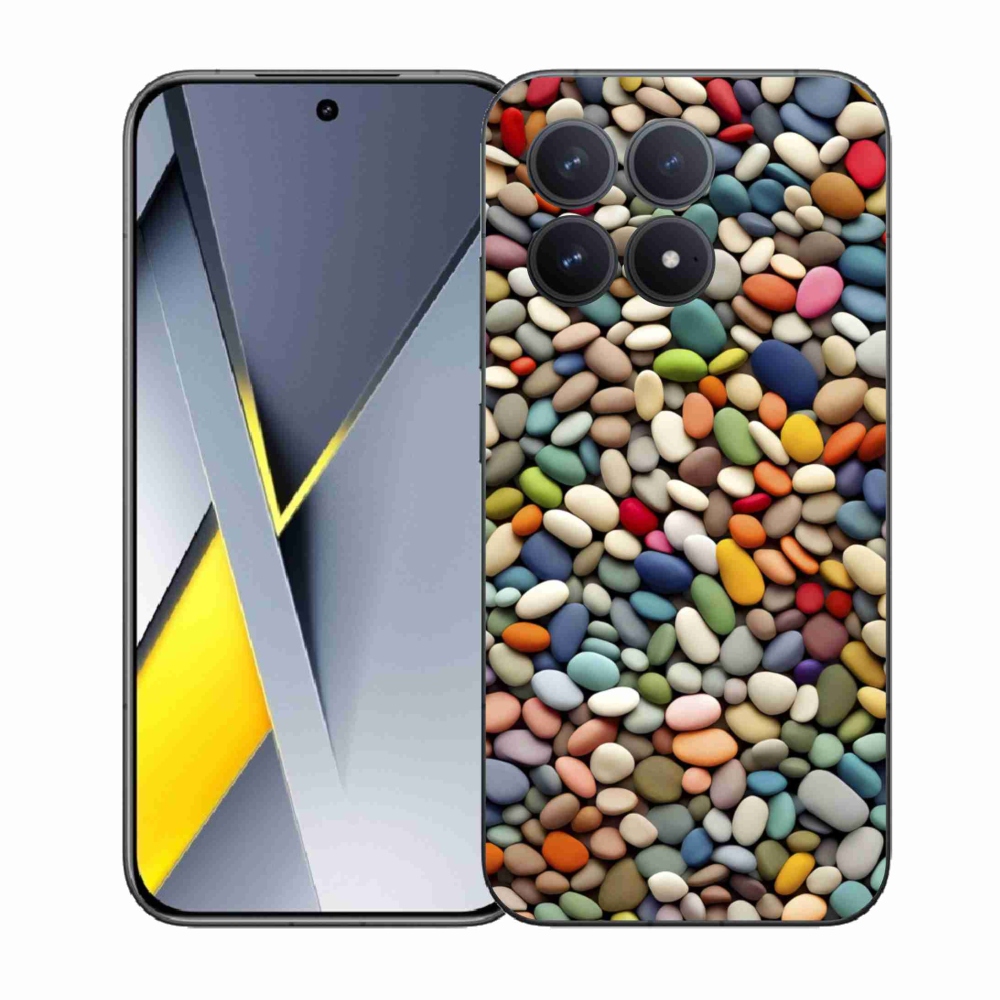 Gélový kryt mmCase na Xiaomi Poco F8 Pro - farebné kamienky 2