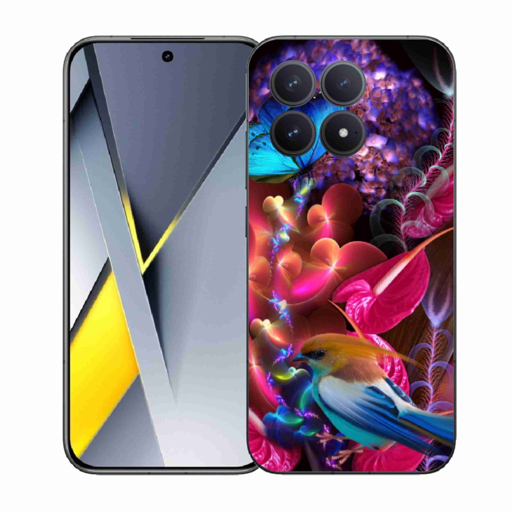 Gélový kryt mmCase na Xiaomi Poco F8 Pro - farebné kvety