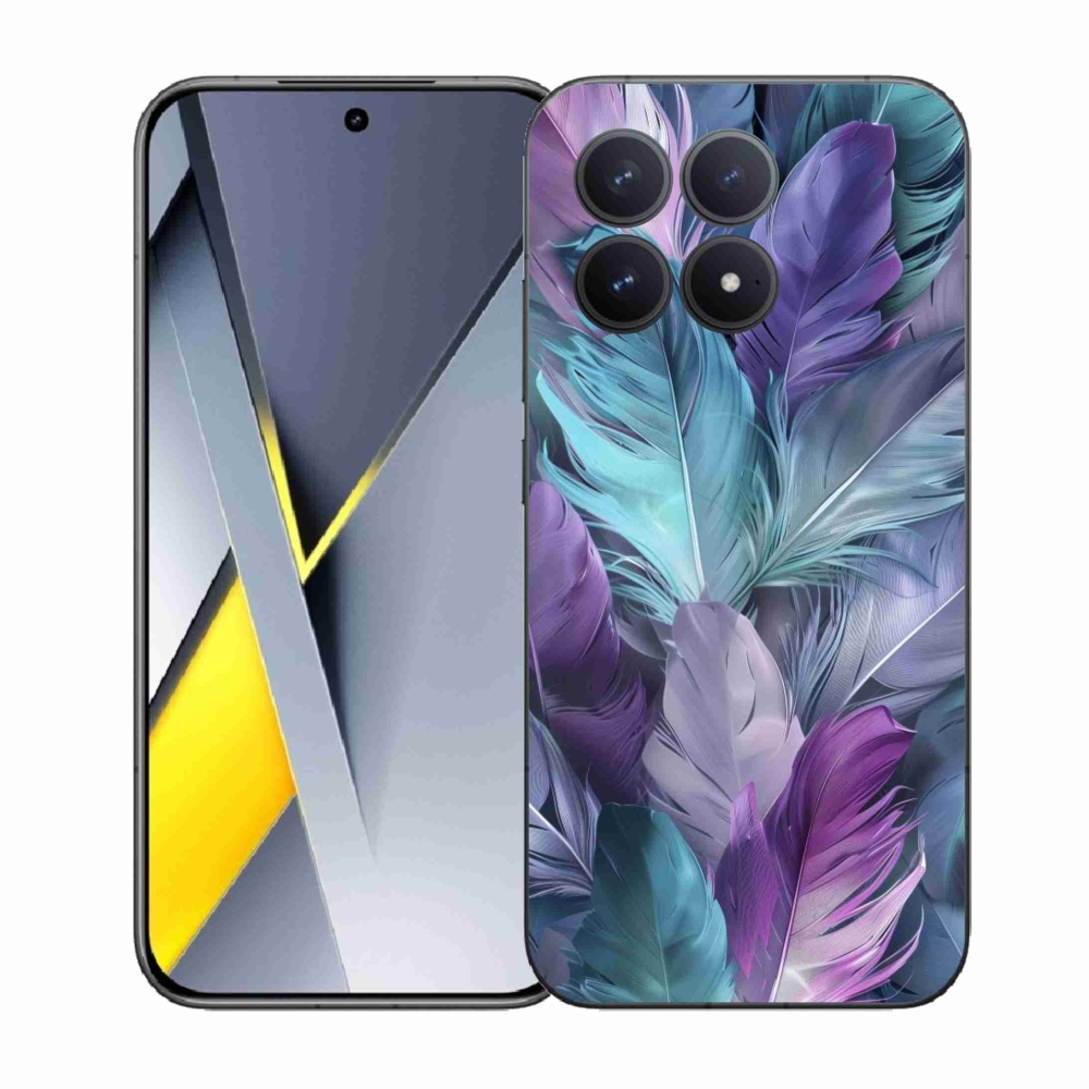 Gélový kryt mmCase na Xiaomi Poco F8 Pro - farebné perie 2