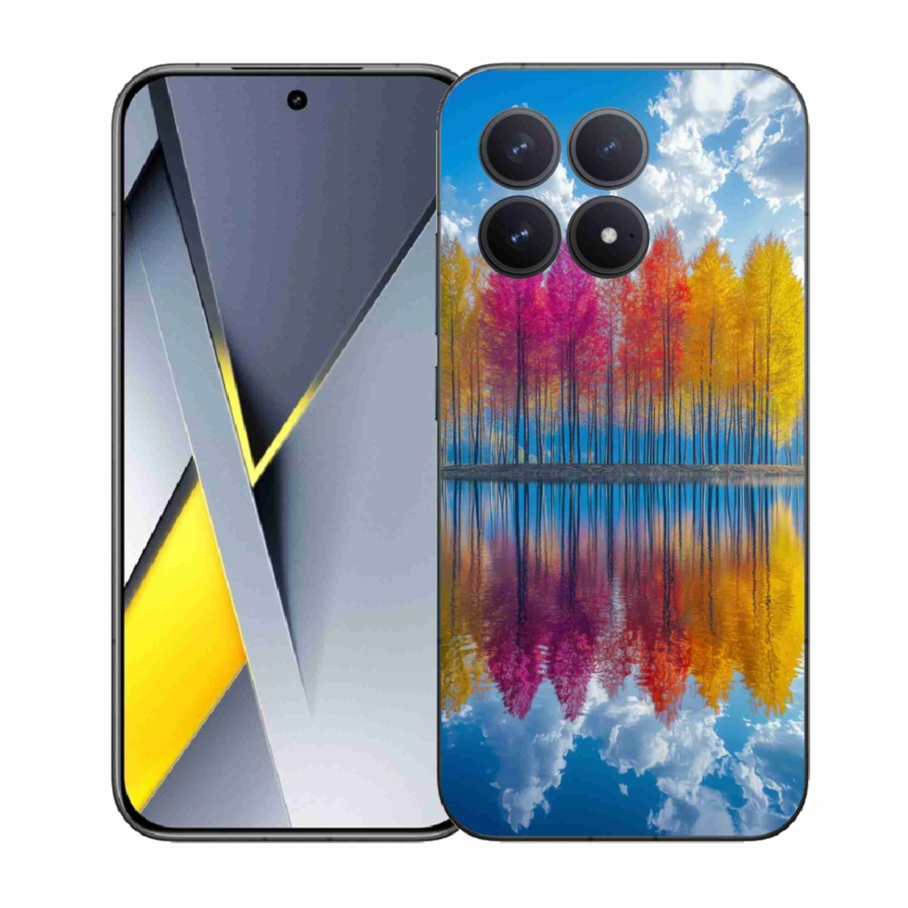 Gélový kryt mmCase na Xiaomi Poco F8 Pro - farebné stromy