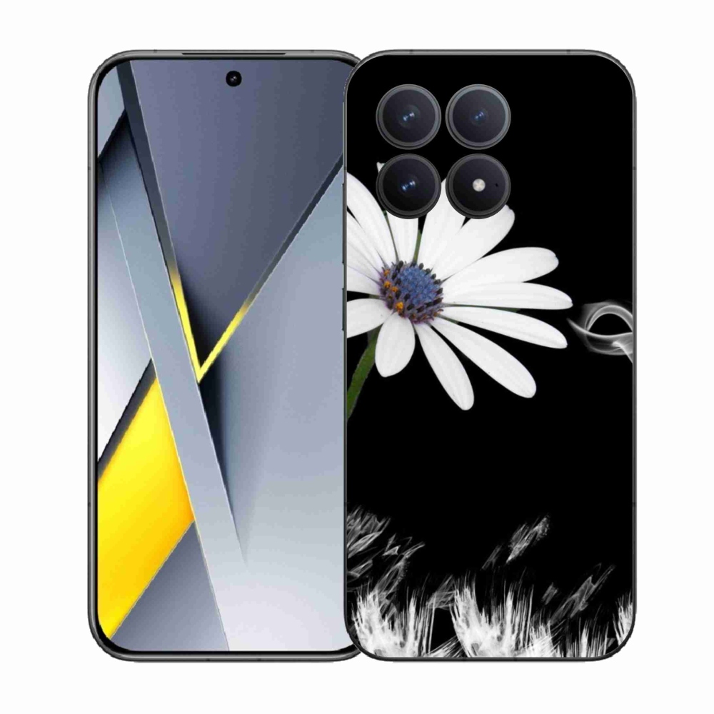 Gélový kryt mmCase na Xiaomi Poco F8 Pro - biela kvetina