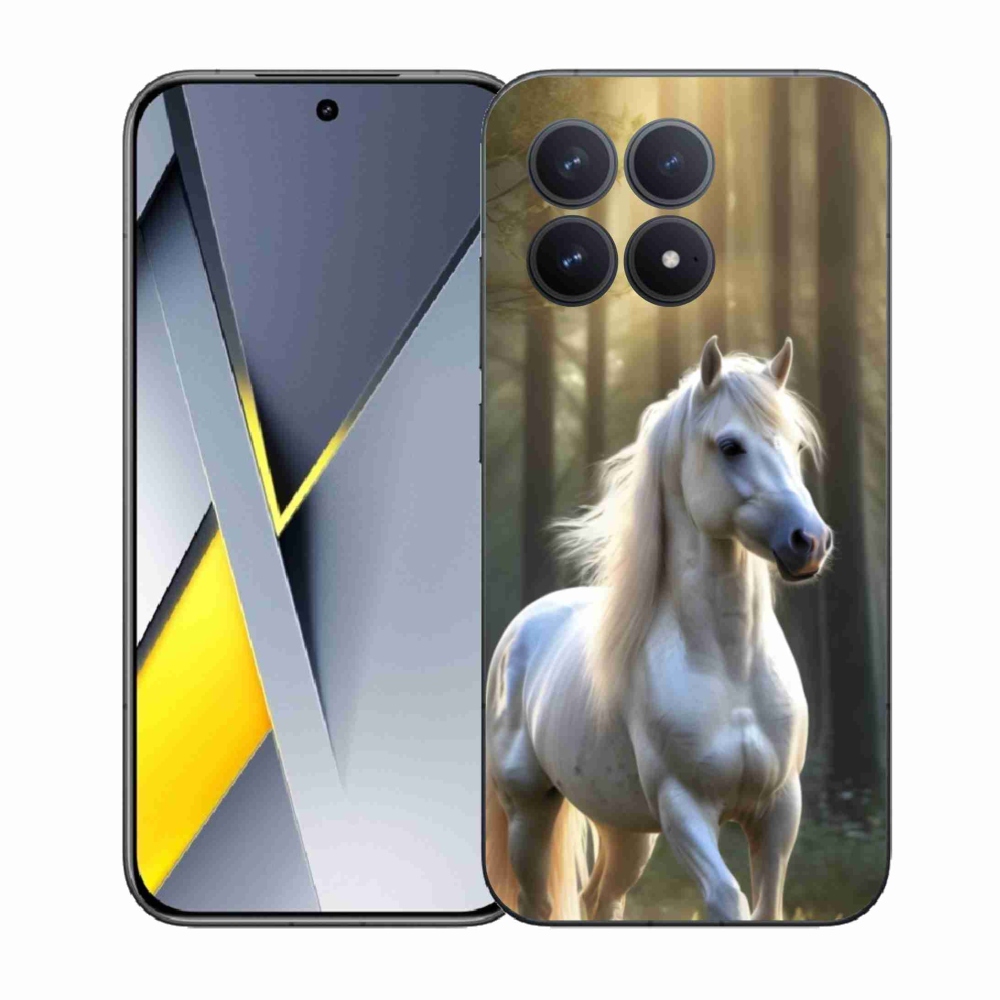 Gélový kryt mmCase na Xiaomi Poco F8 Pro - biely kôň 3