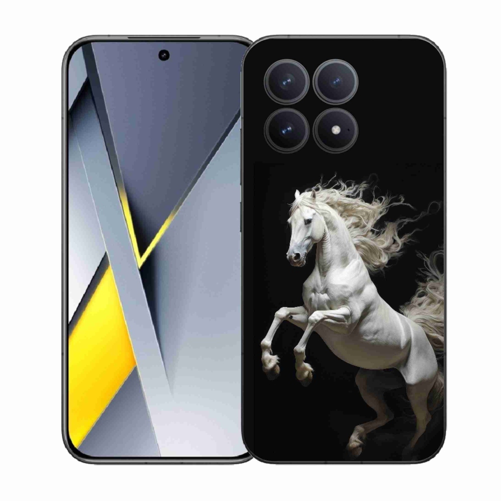 Gélový kryt mmCase na Xiaomi Poco F8 Pro - biely kôň 4