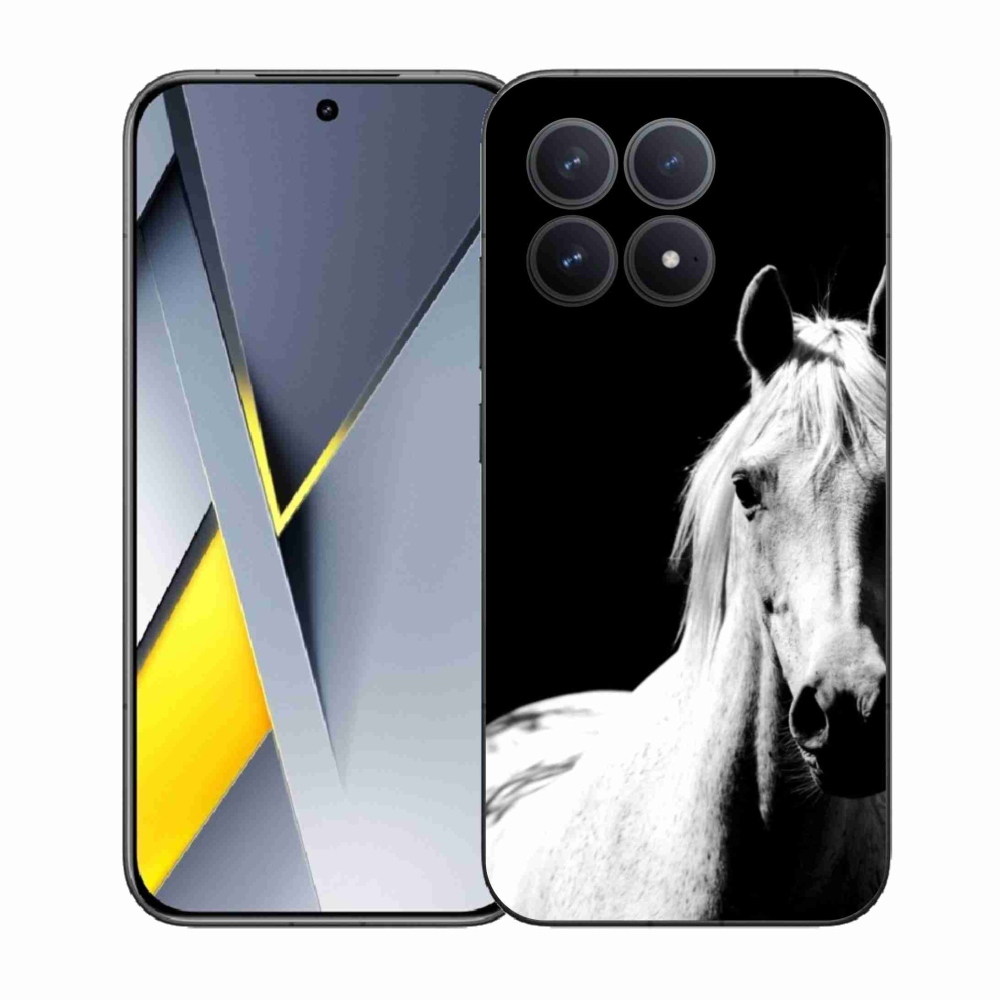 Gélový kryt mmCase na Xiaomi Poco F8 Pro - biely kôň 5