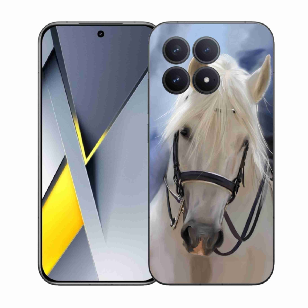 Gélový kryt mmCase na Xiaomi Poco F8 Pro - biely kôň