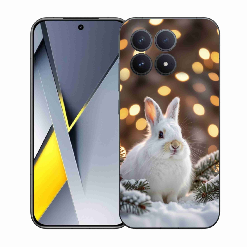 Gélový kryt mmCase na Xiaomi Poco F8 Pro - biely zajac