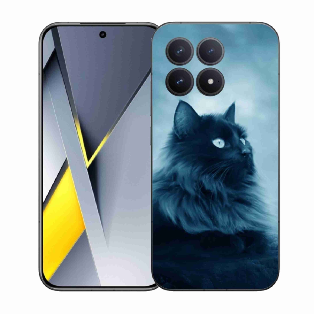 Gélový kryt mmCase na Xiaomi Poco F8 Pro - čierna mačka 1