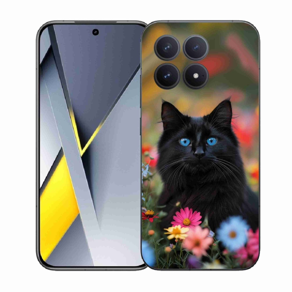 Gélový kryt mmCase na Xiaomi Poco F8 Pro - čierne mačiatko 4