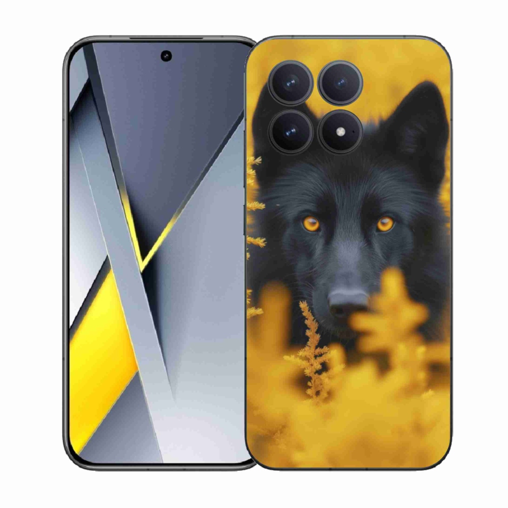Gélový kryt mmCase na Xiaomi Poco F8 Pro - čierny vlk 2