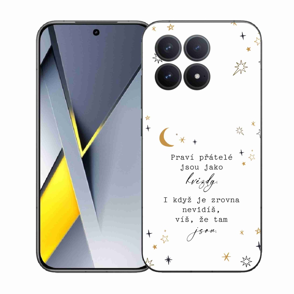 Gélový kryt mmCase na Xiaomi Poco F8 Pro - citát 6 biele pozadie