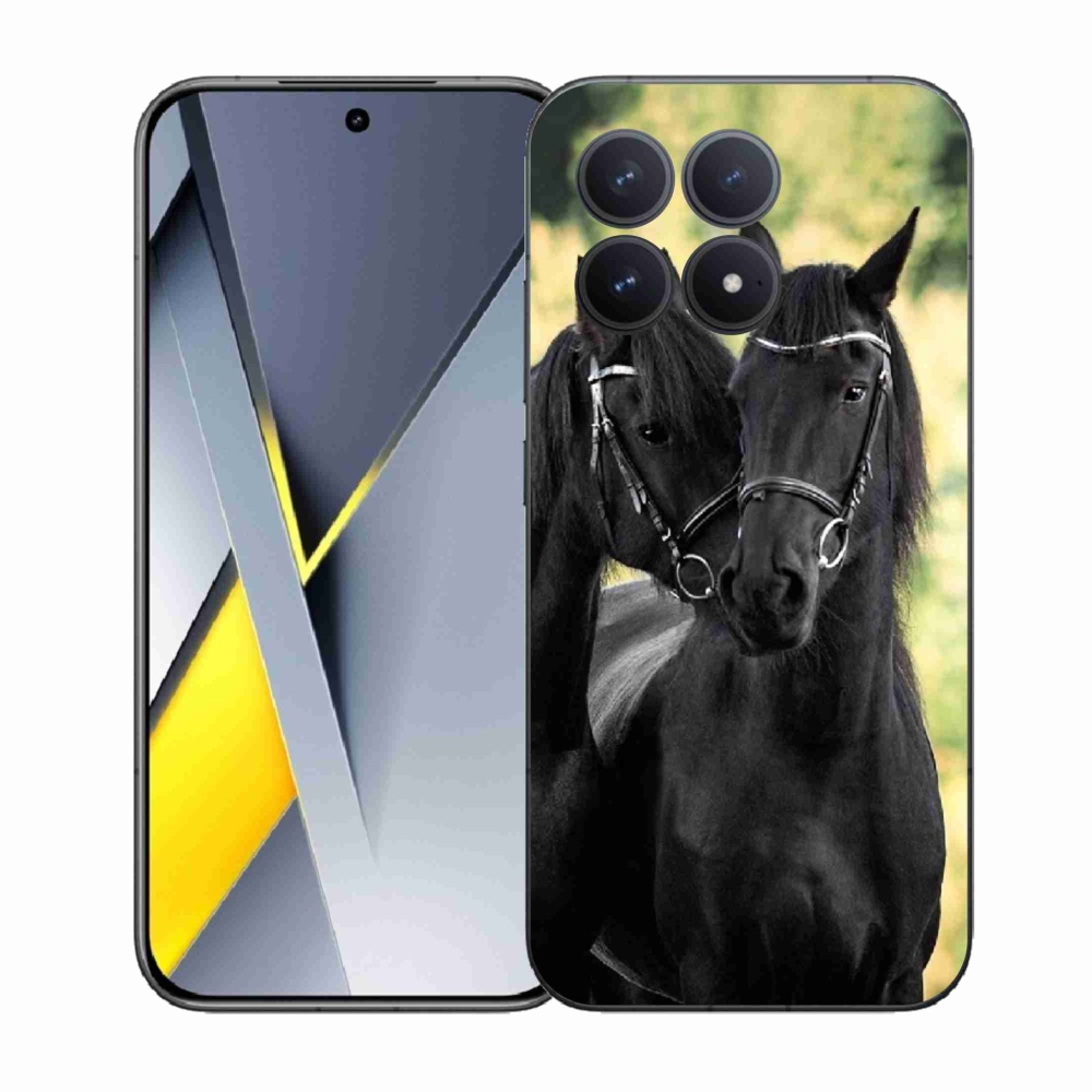 Gélový kryt mmCase na Xiaomi Poco F8 Pro - dva čierne kone