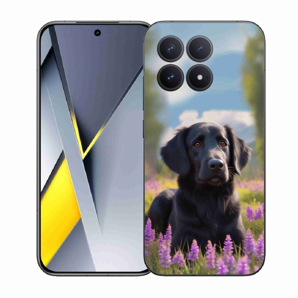 Gélový kryt mmCase na Xiaomi Poco F8 Pro - elegantný čierny retriever