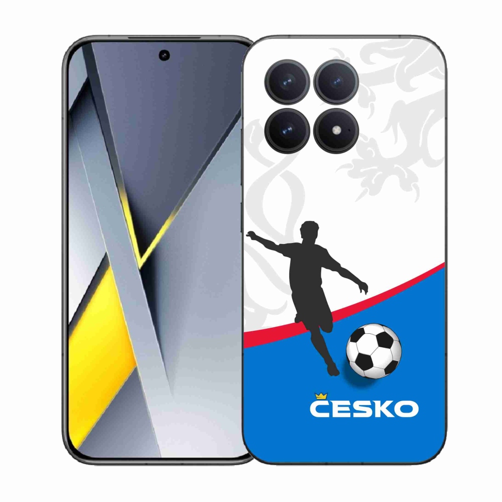 Gélový kryt mmCase na Xiaomi Poco F8 Pro - futbal Česko 1