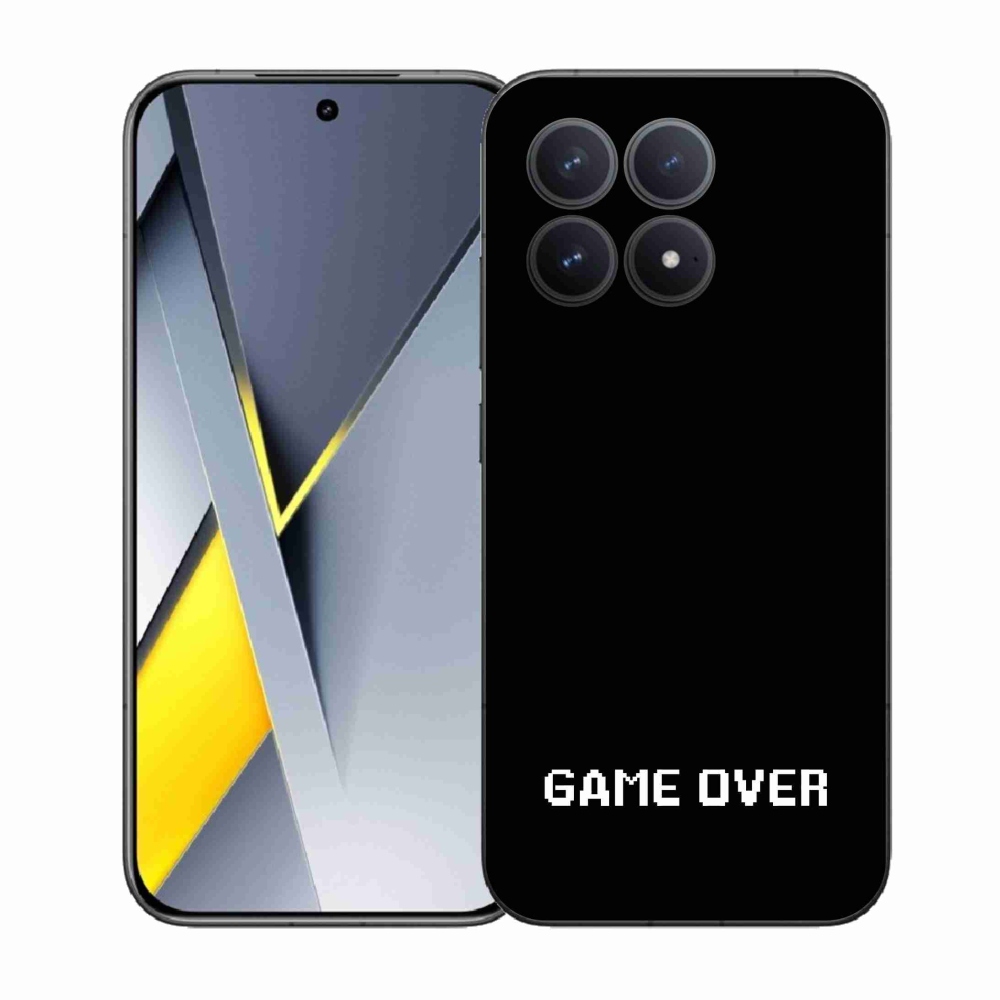 Gélový kryt mmCase na Xiaomi Poco F8 Pro - game over čierne pozadie