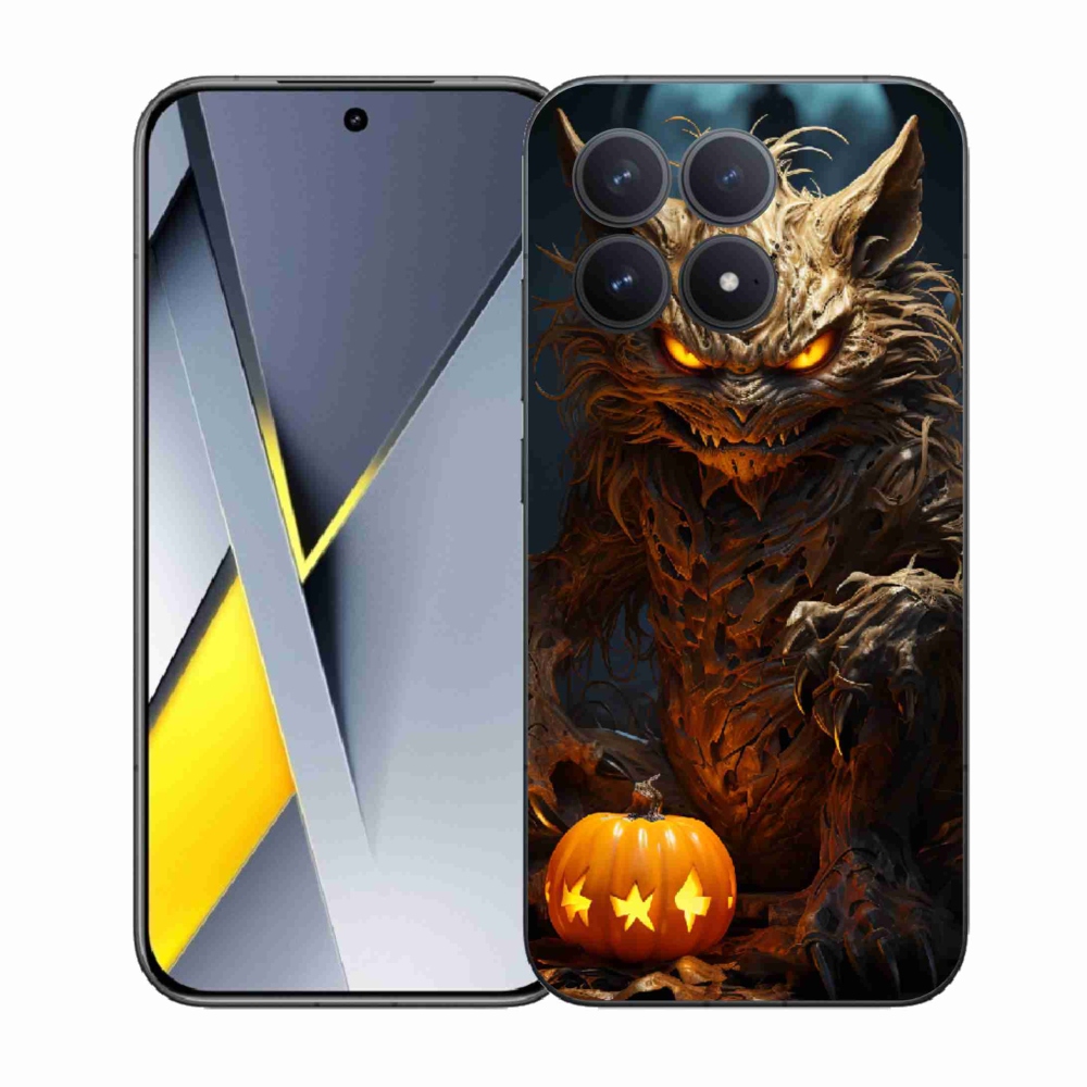 Gélový kryt mmCase na Xiaomi Poco F8 Pro - halloweenska príšera