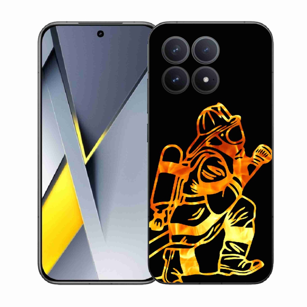 Gélový kryt mmCase na Xiaomi Poco F8 Pro - hasič 1