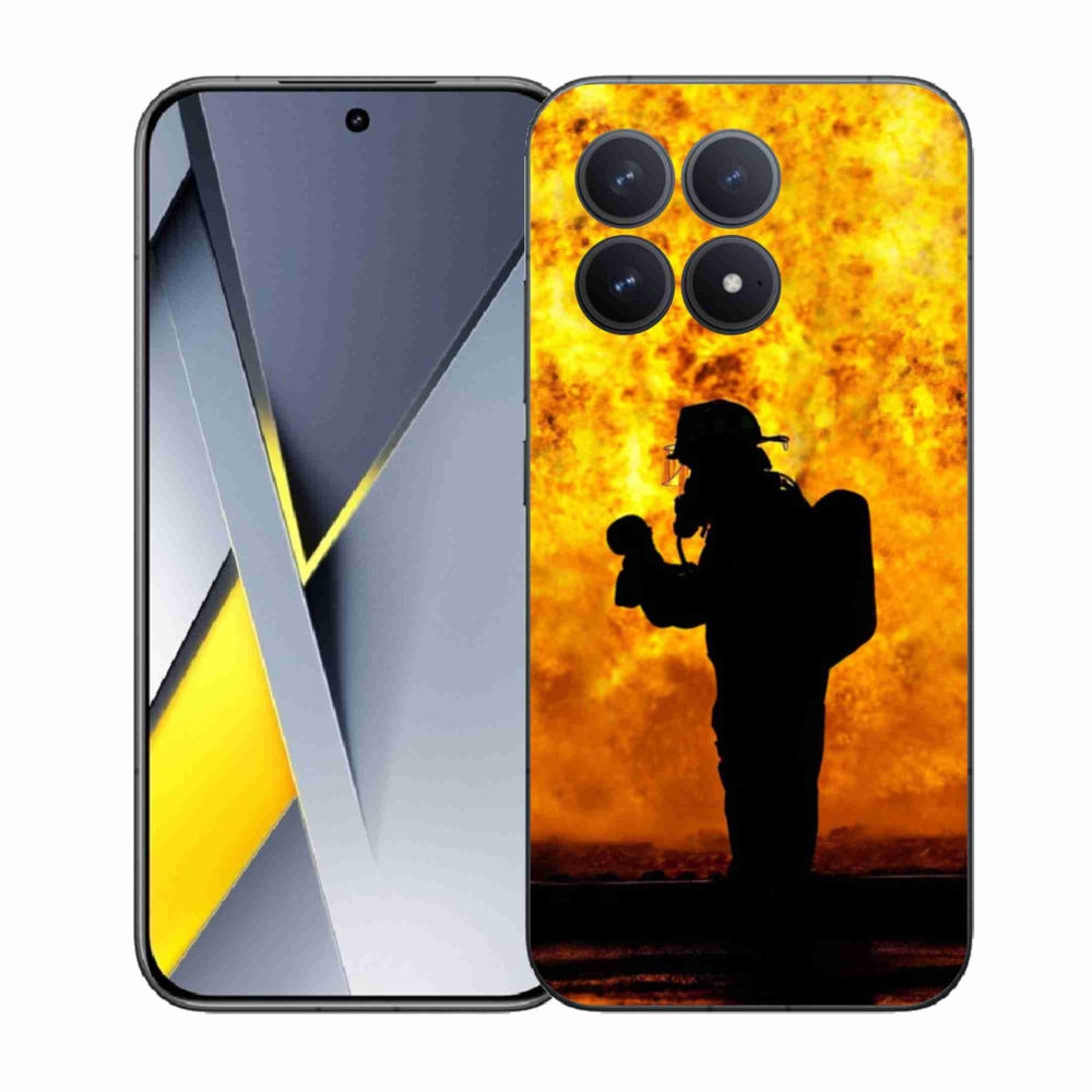 Gélový kryt mmCase na Xiaomi Poco F8 Pro - hasič