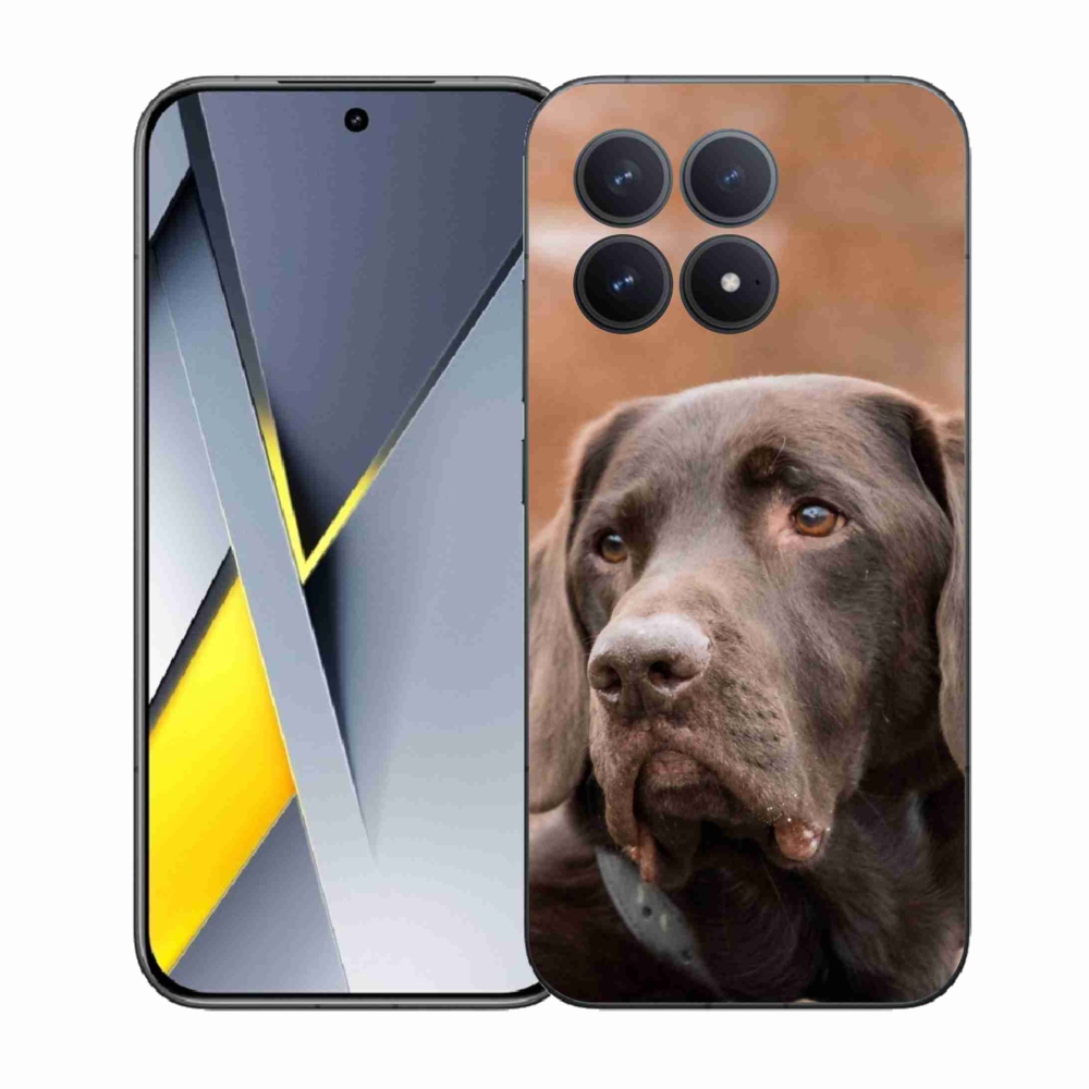 Gélový kryt mmCase na Xiaomi Poco F8 Pro - hnedý labrador