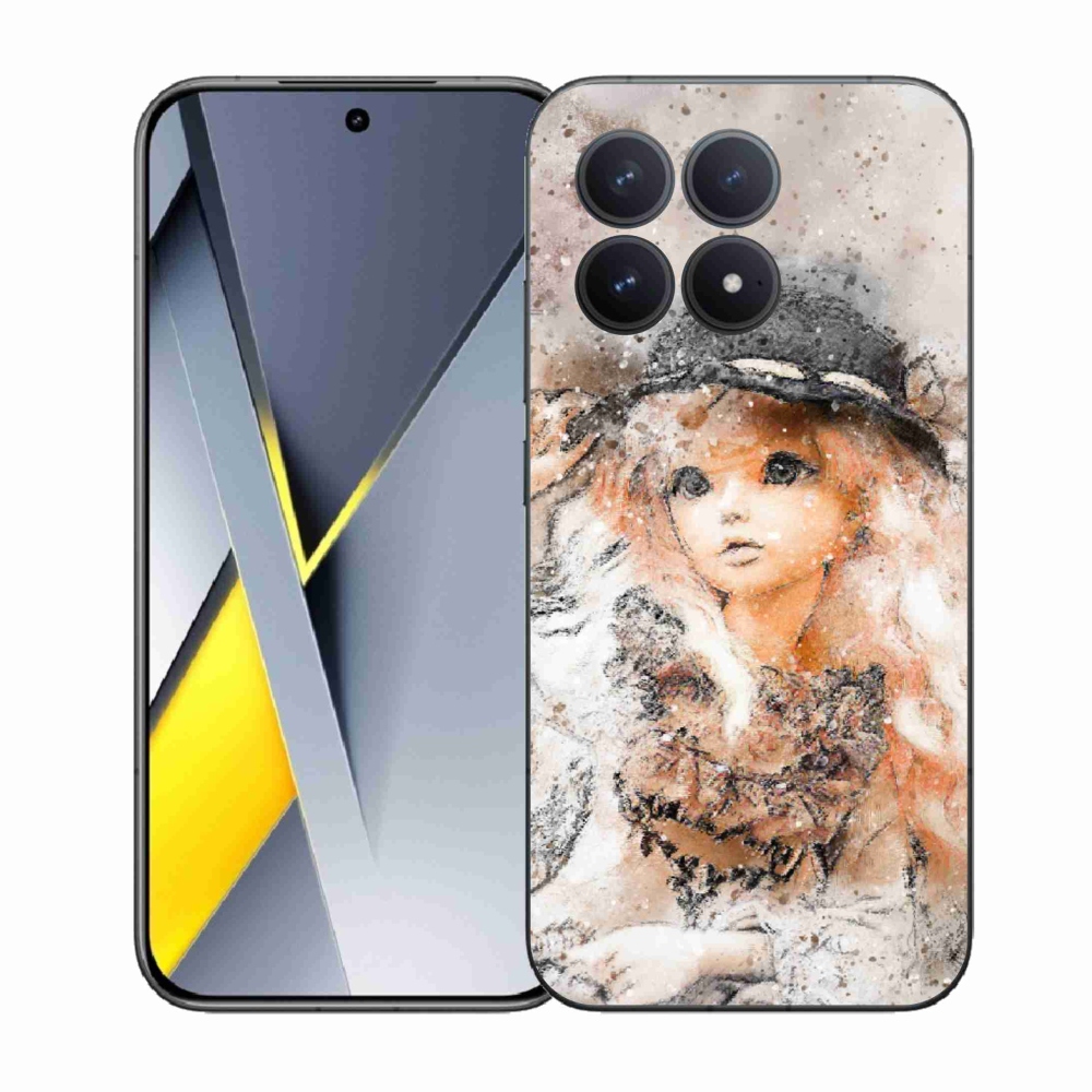 Gélový kryt mmCase na Xiaomi Poco F8 Pro - dievčatko s klobúkom