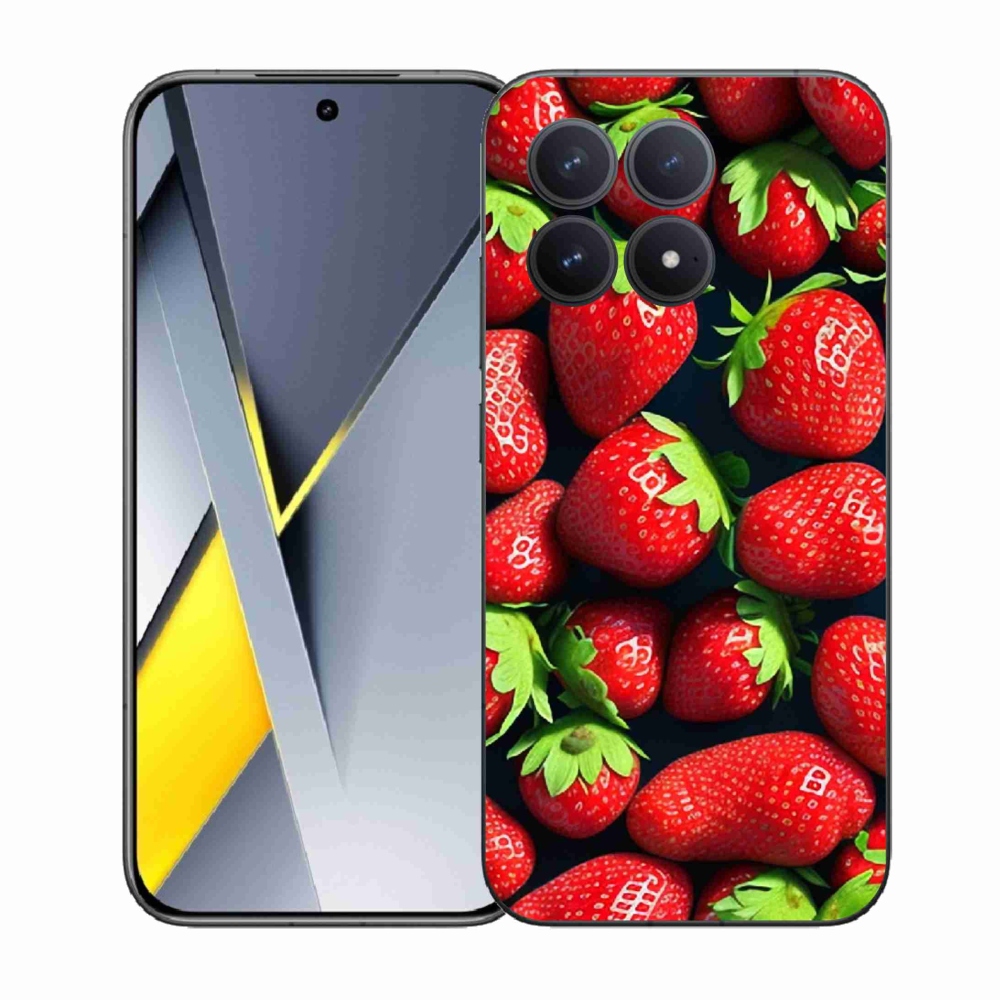 Gélový kryt mmCase na Xiaomi Poco F8 Pro - jahody