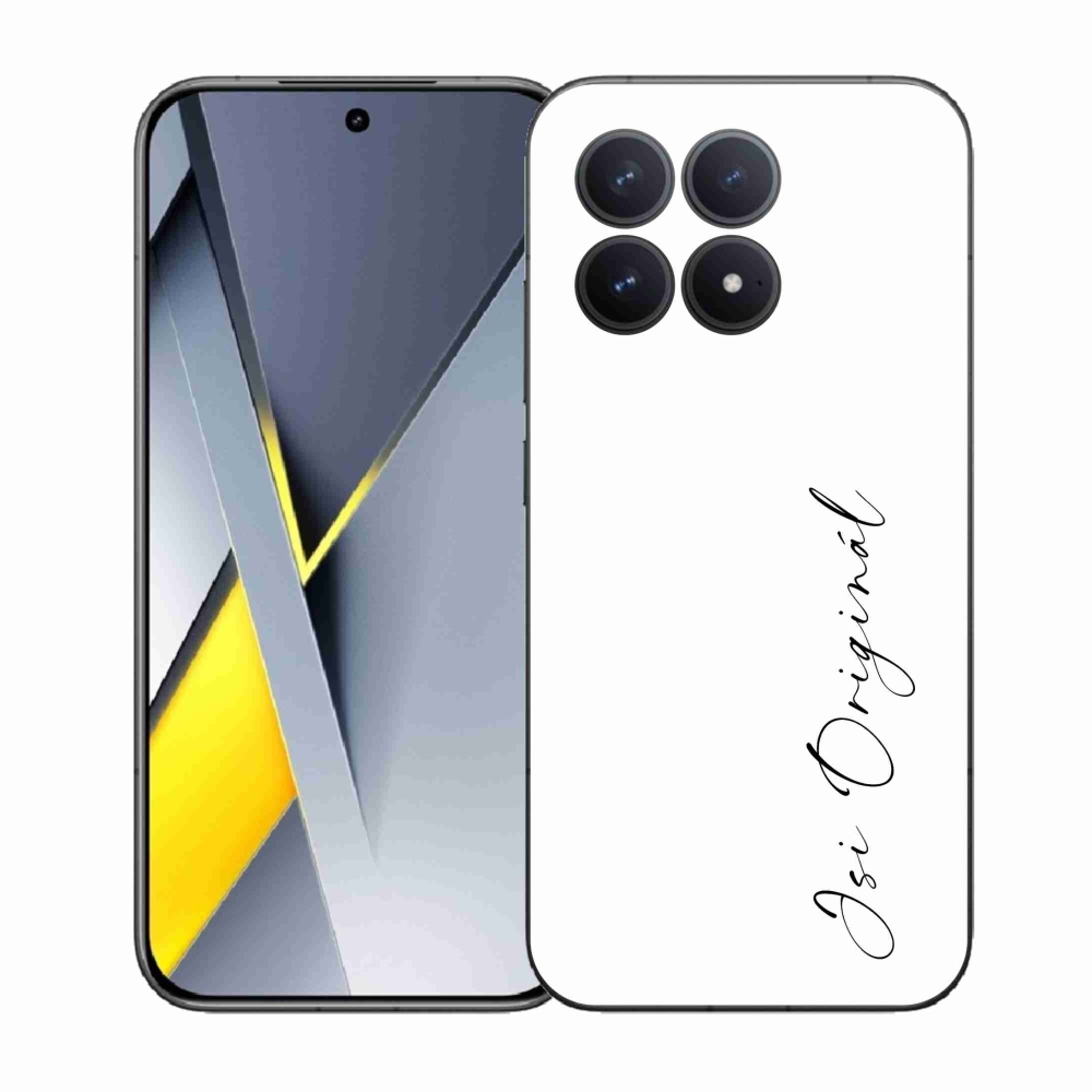 Gélový kryt mmCase na Xiaomi Poco F8 Pro - si originál biele pozadie