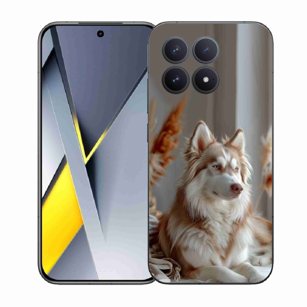 Gélový kryt mmCase na Xiaomi Poco F8 Pro - pokojný sibírsky husky