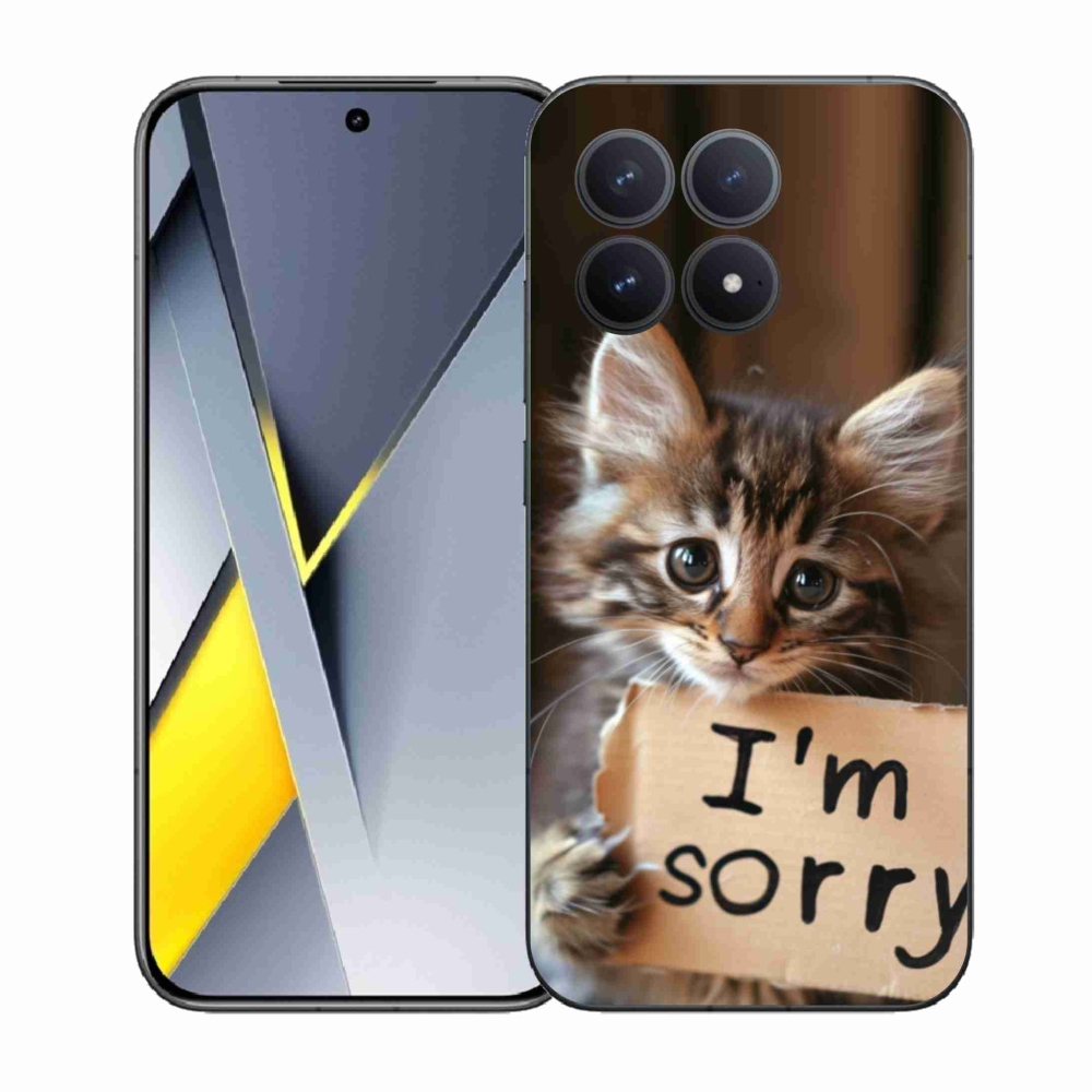 Gélový kryt mmCase na Xiaomi Poco F8 Pro - mačacie ospravedlnenie