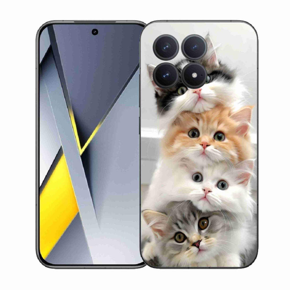 Gélový kryt mmCase na Xiaomi Poco F8 Pro - mačacia partia