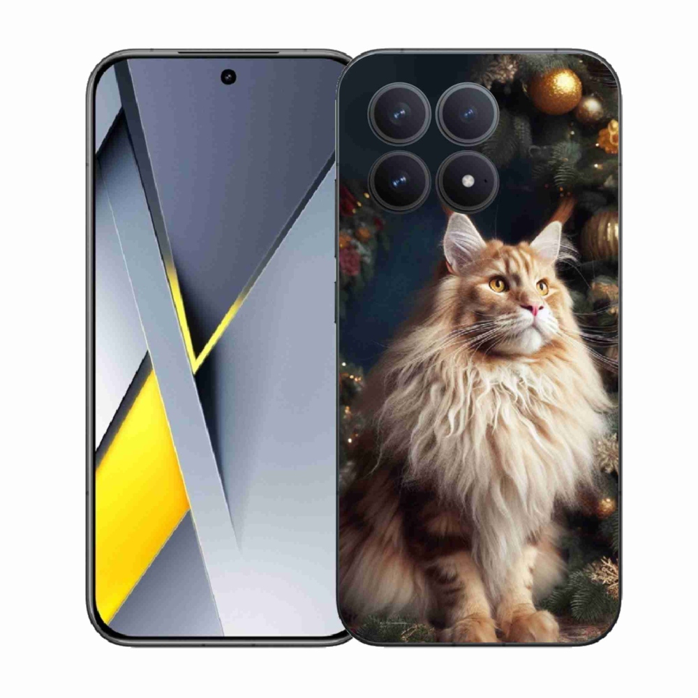 Gélový kryt mmCase na Xiaomi Poco F8 Pro - mačka pri stromčeku