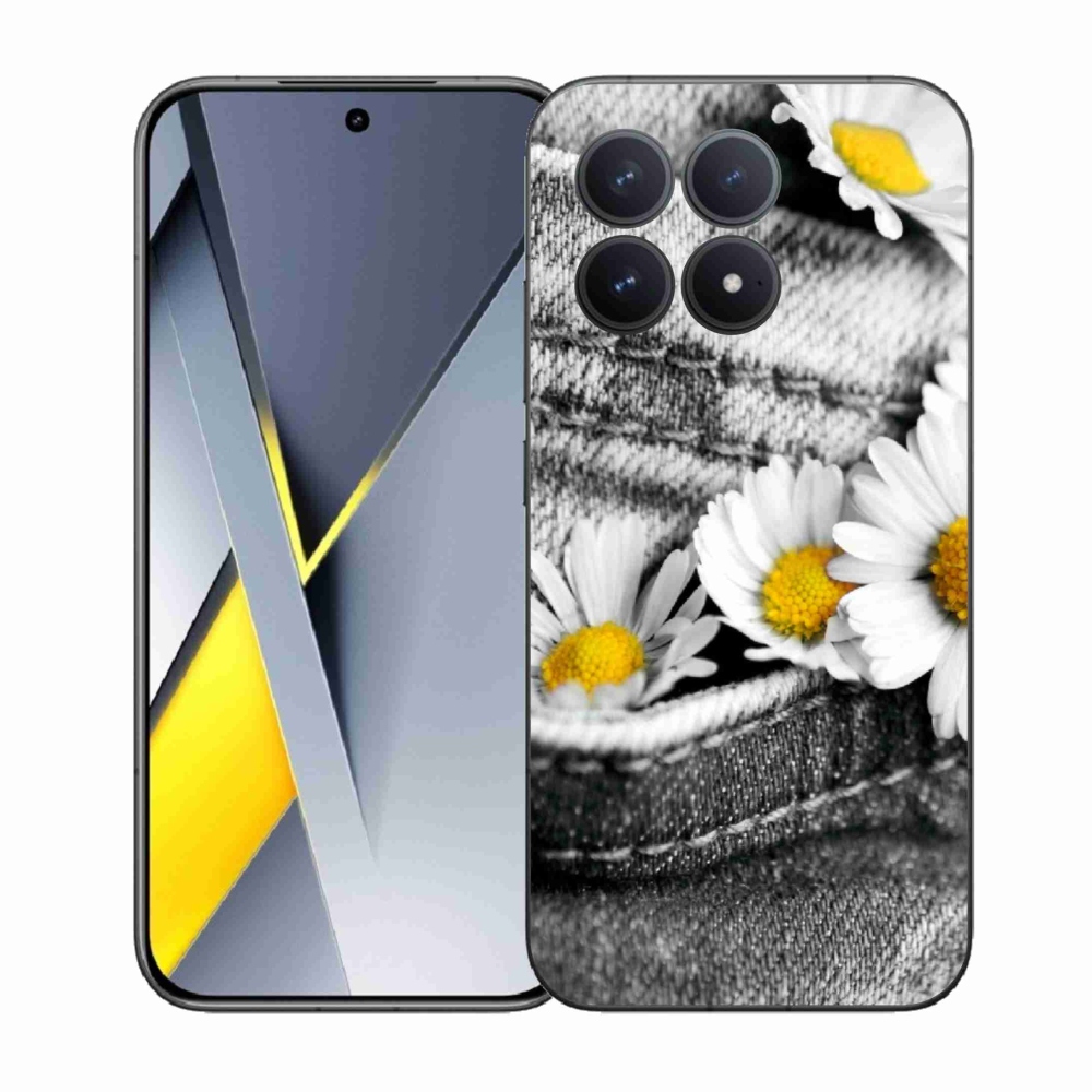 Gélový kryt mmCase na Xiaomi Poco F8 Pro - margaréty