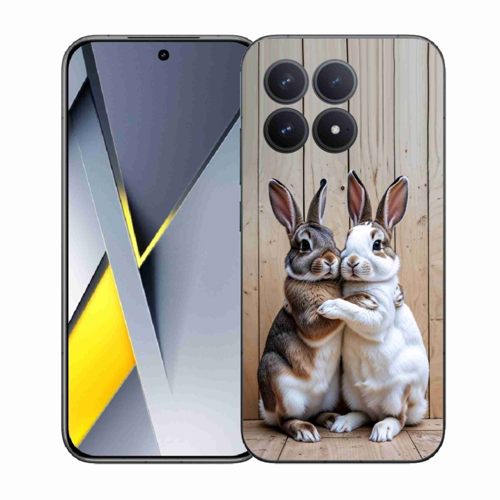 Gélový kryt mmCase na Xiaomi Poco F8 Pro - králičie pár