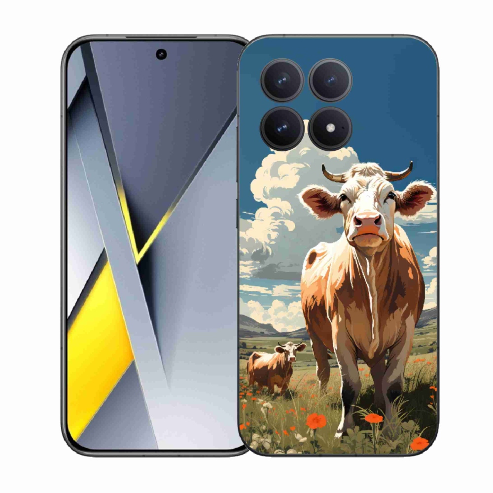 Gélový kryt mmCase na Xiaomi Poco F8 Pro - kravy na lúke