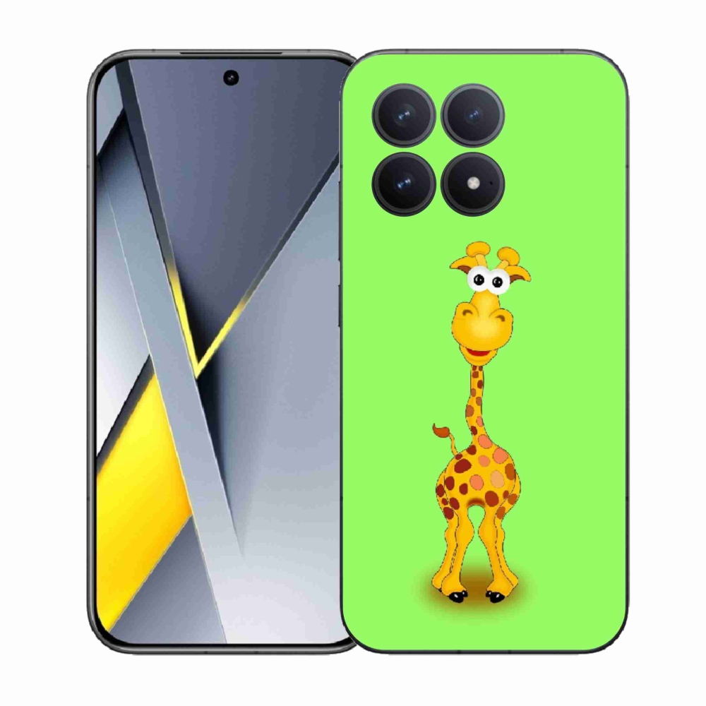 Gélový kryt mmCase na Xiaomi Poco F8 Pro - kreslená žirafa