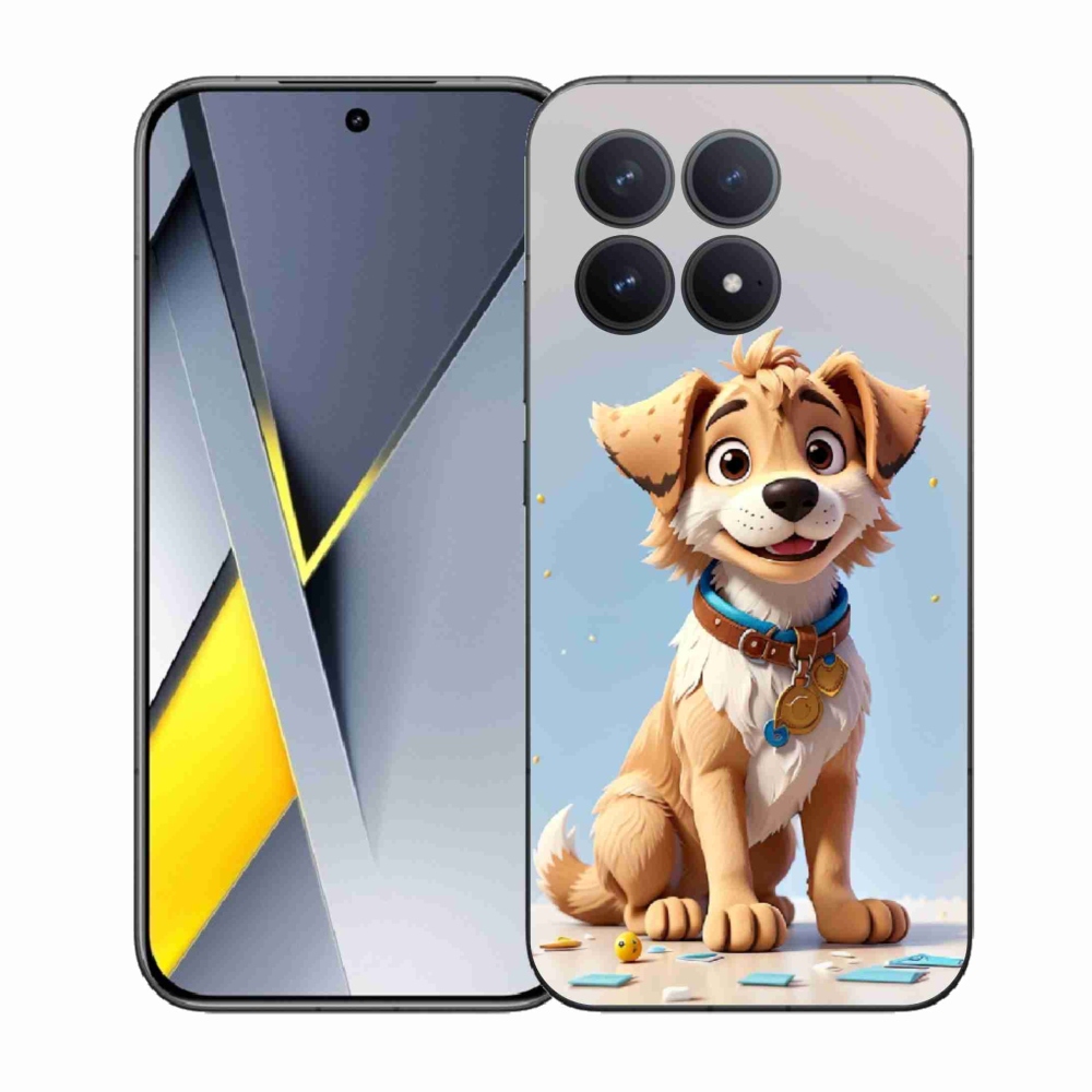 Gélový kryt mmCase na Xiaomi Poco F8 Pro - kreslené šteňa