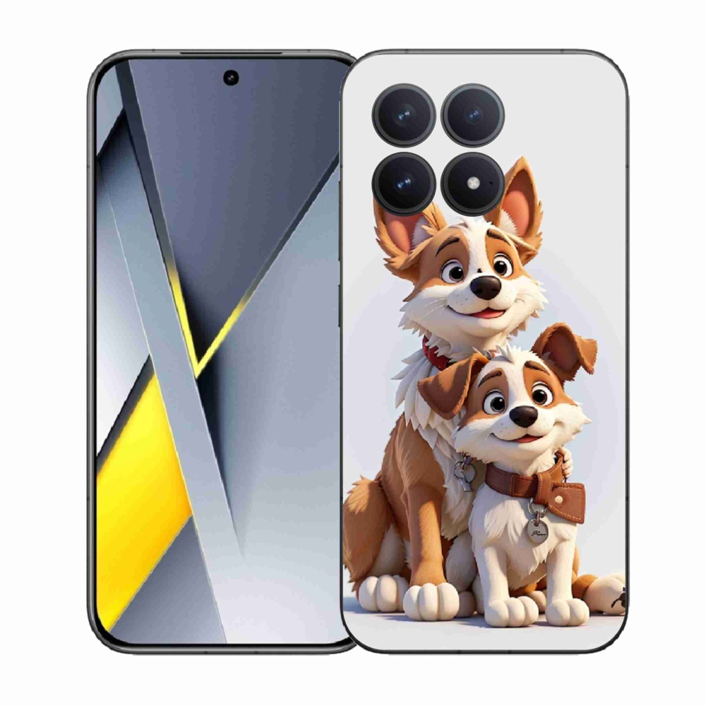 Gélový kryt mmCase na Xiaomi Poco F8 Pro - kreslenie psy