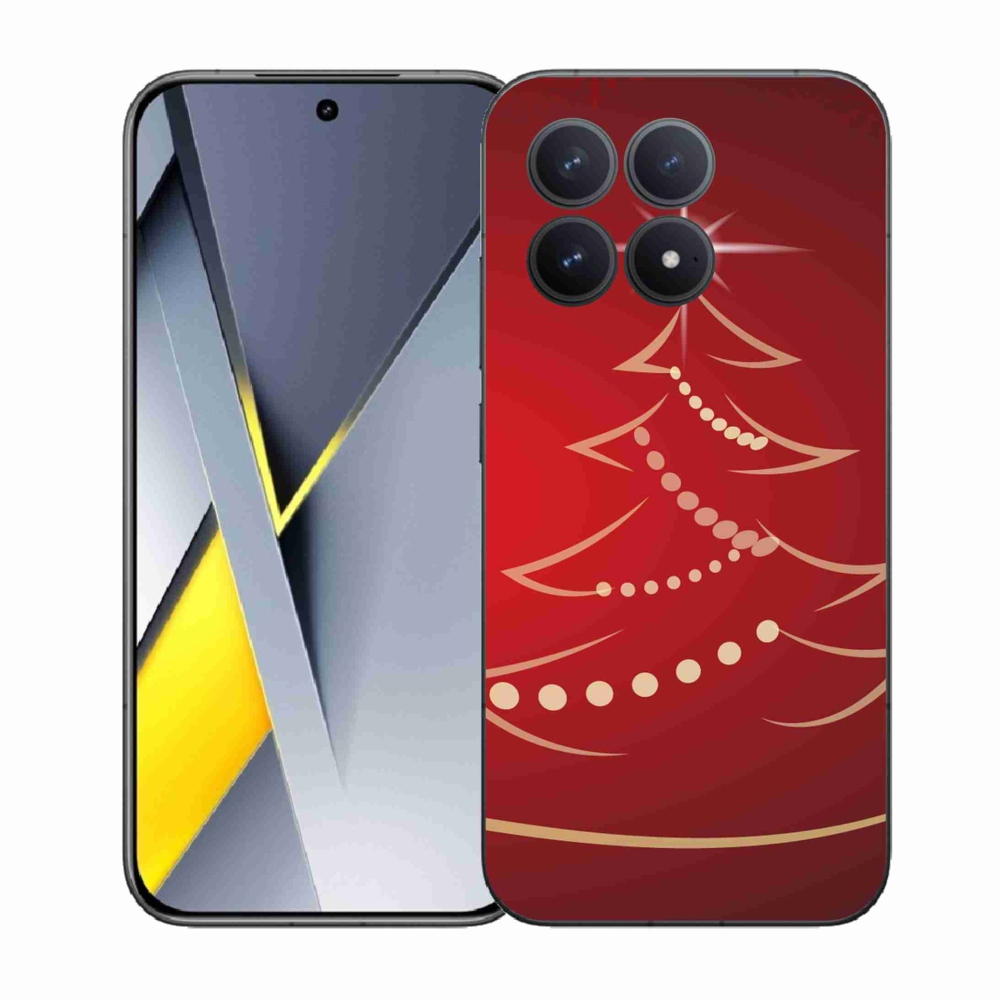 Gélový kryt mmCase na Xiaomi Poco F8 Pro - kreslený vianočný stromček