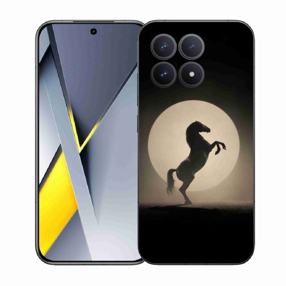 Gélový kryt mmCase na Xiaomi Poco F8 Pro - kôň v siluete
