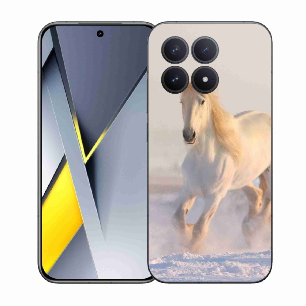 Gélový kryt mmCase na Xiaomi Poco F8 Pro - kôň v snehu