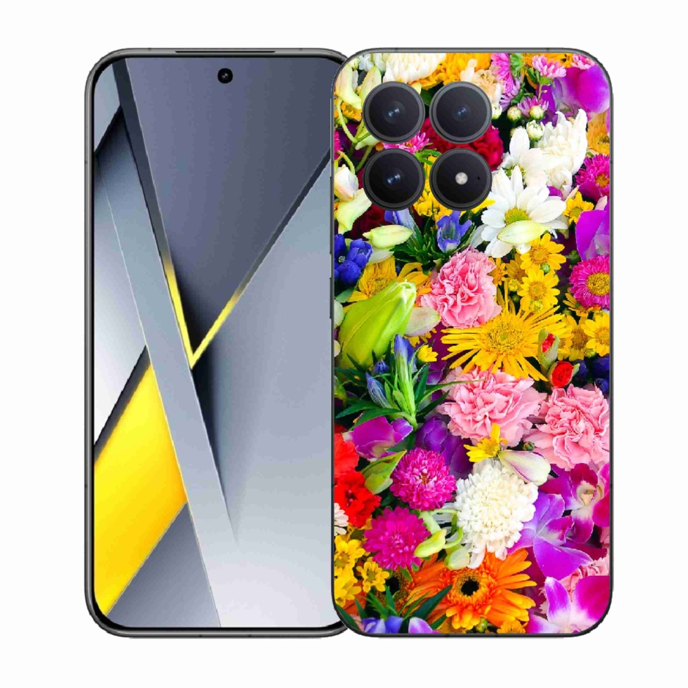 Gélový kryt mmCase na Xiaomi Poco F8 Pro - kvety 12