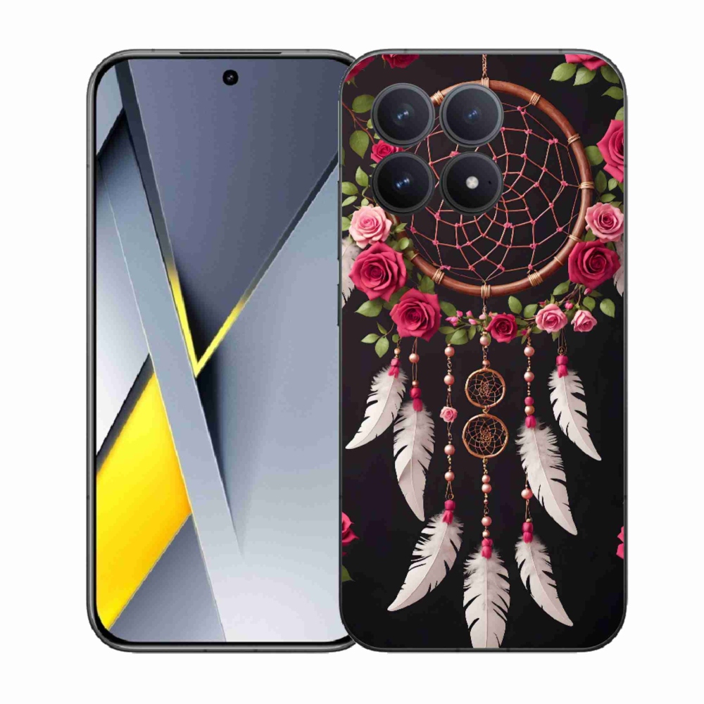 Gélový kryt mmCase na Xiaomi Poco F8 Pro - lapač snov s ružami