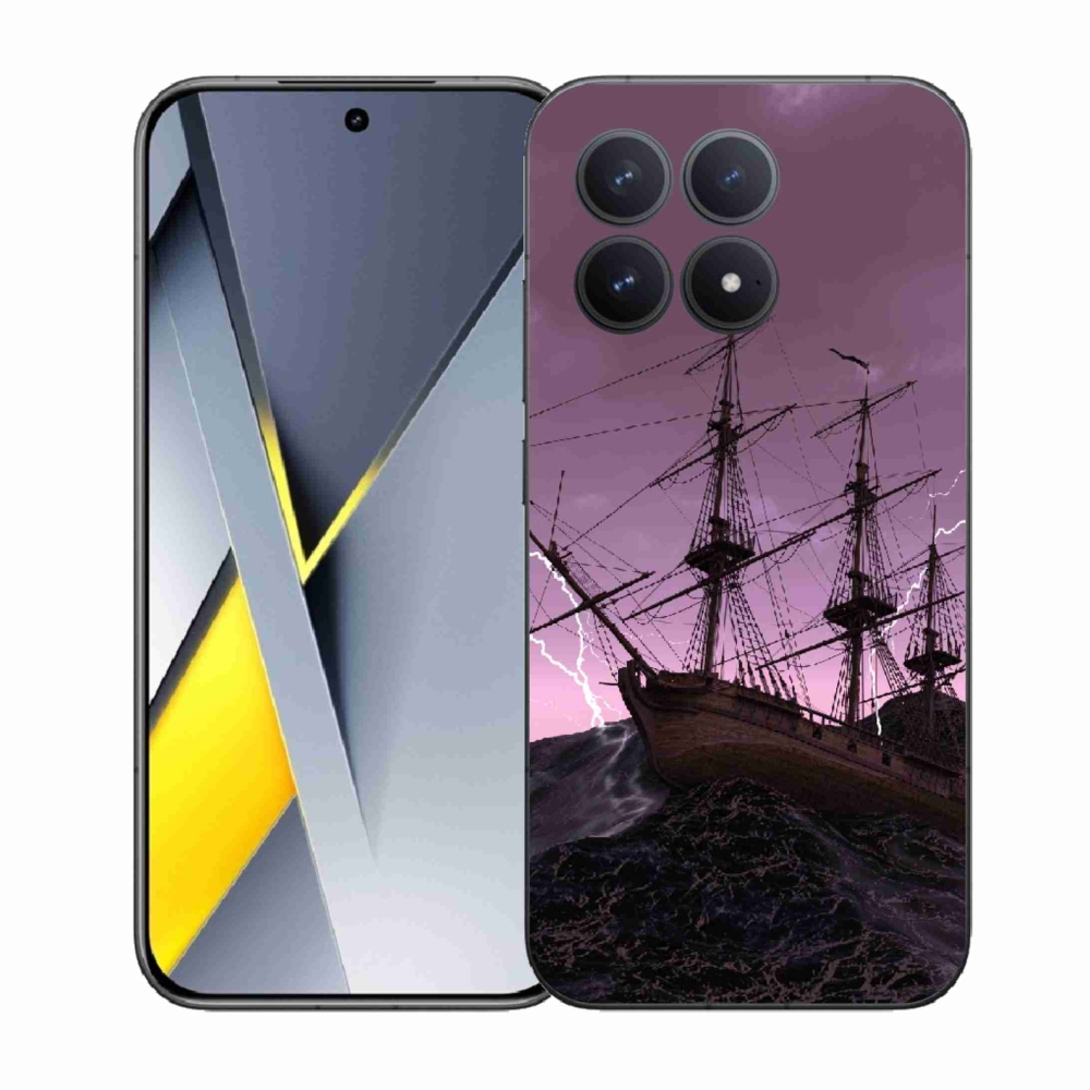 Gélový kryt mmCase na Xiaomi Poco F8 Pro - loď v búrke