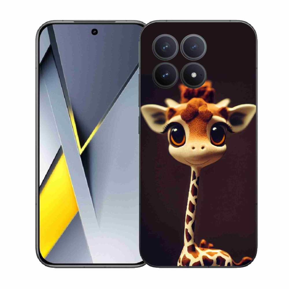 Gélový kryt mmCase na Xiaomi Poco F8 Pro - malá žirafa