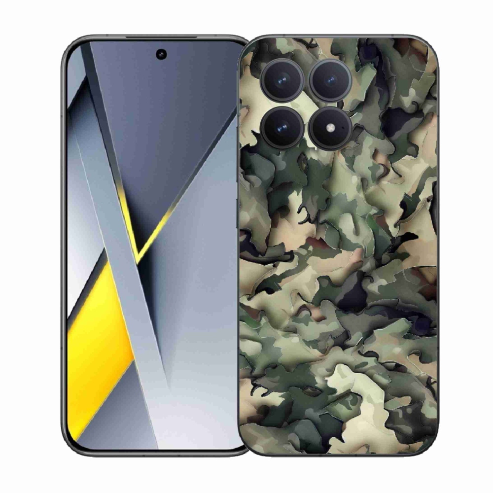 Gélový kryt mmCase na Xiaomi Poco F8 Pro - maskáčový vzor 9