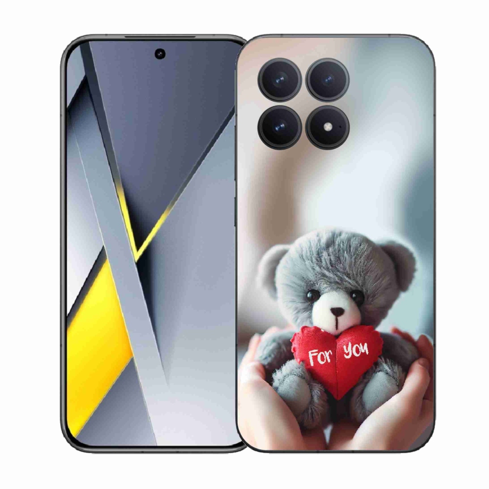Gélový kryt mmCase na Xiaomi Poco F8 Pro - medvedík pre zamilovaných