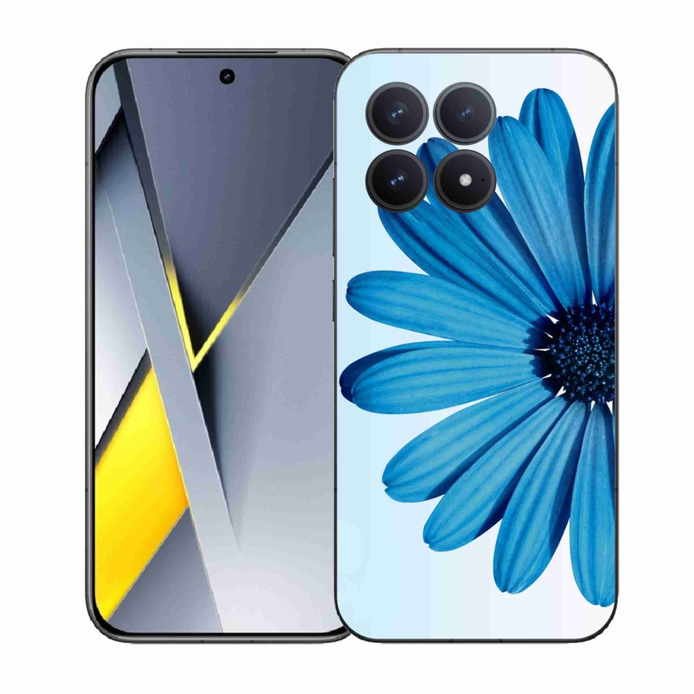 Gélový kryt mmCase na Xiaomi Poco F8 Pro - modrá margaréta