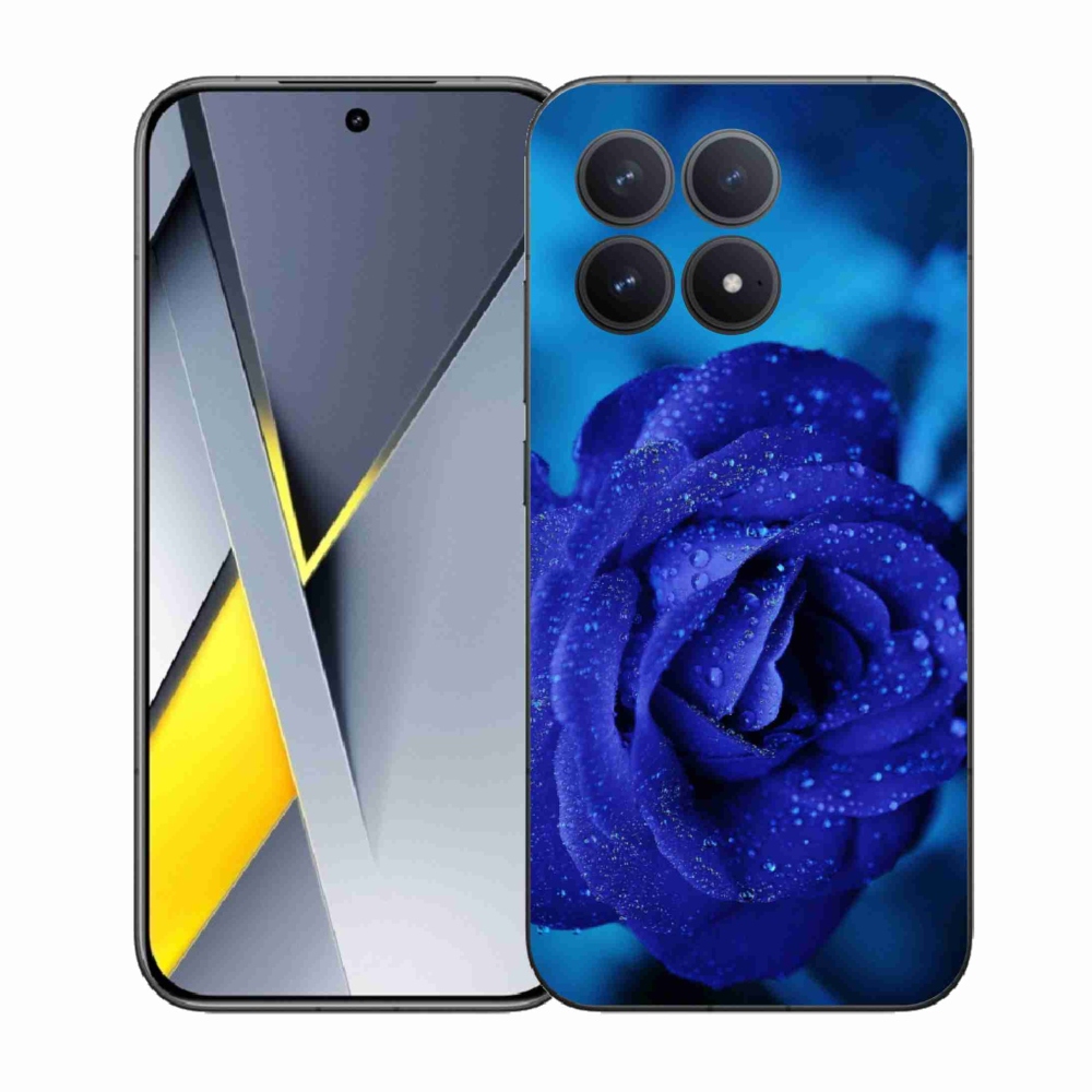 Gélový kryt mmCase na Xiaomi Poco F8 Pro - modrá ruža