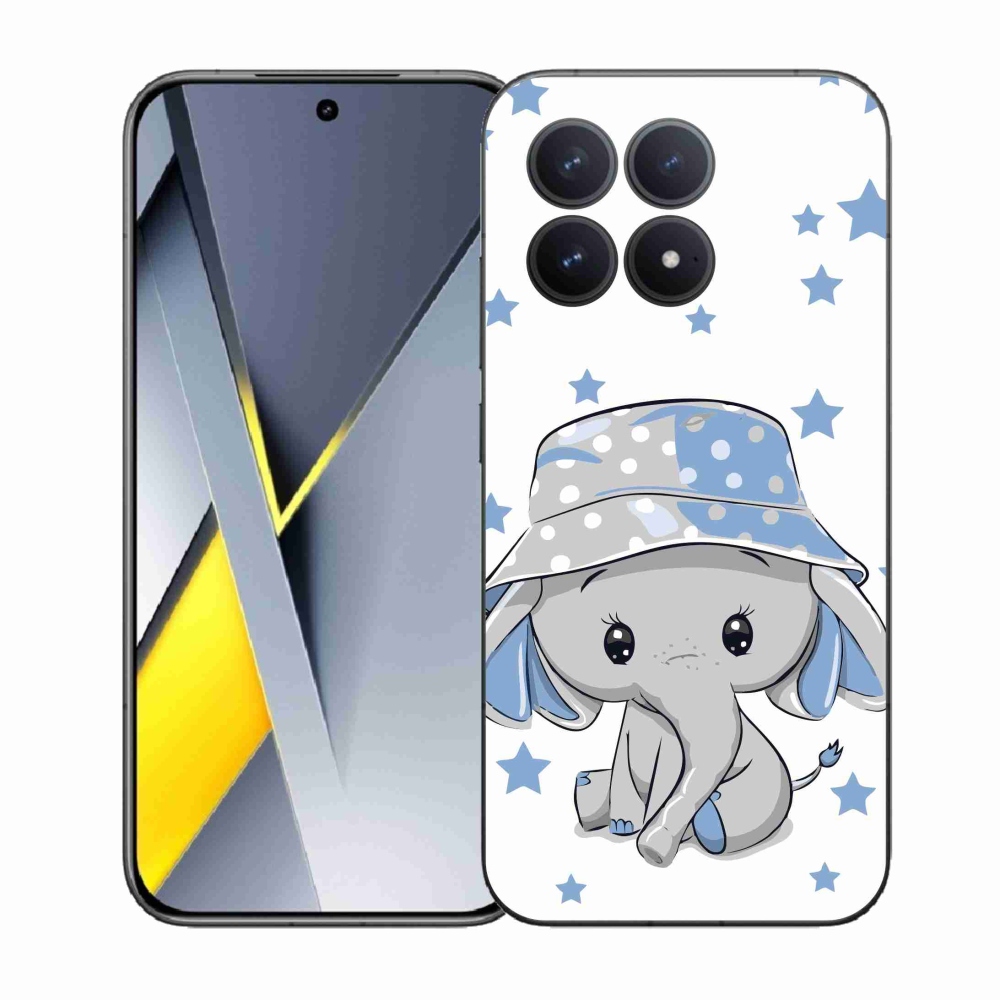 Gélový kryt mmCase na Xiaomi Poco F8 Pro - modrý slon