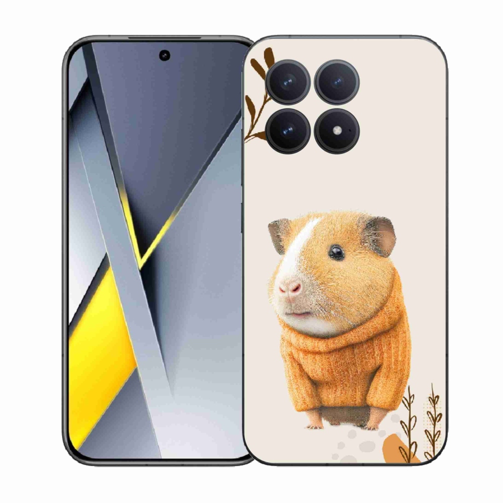 Gélový kryt mmCase na Xiaomi Poco F8 Pro - morča vo svetri