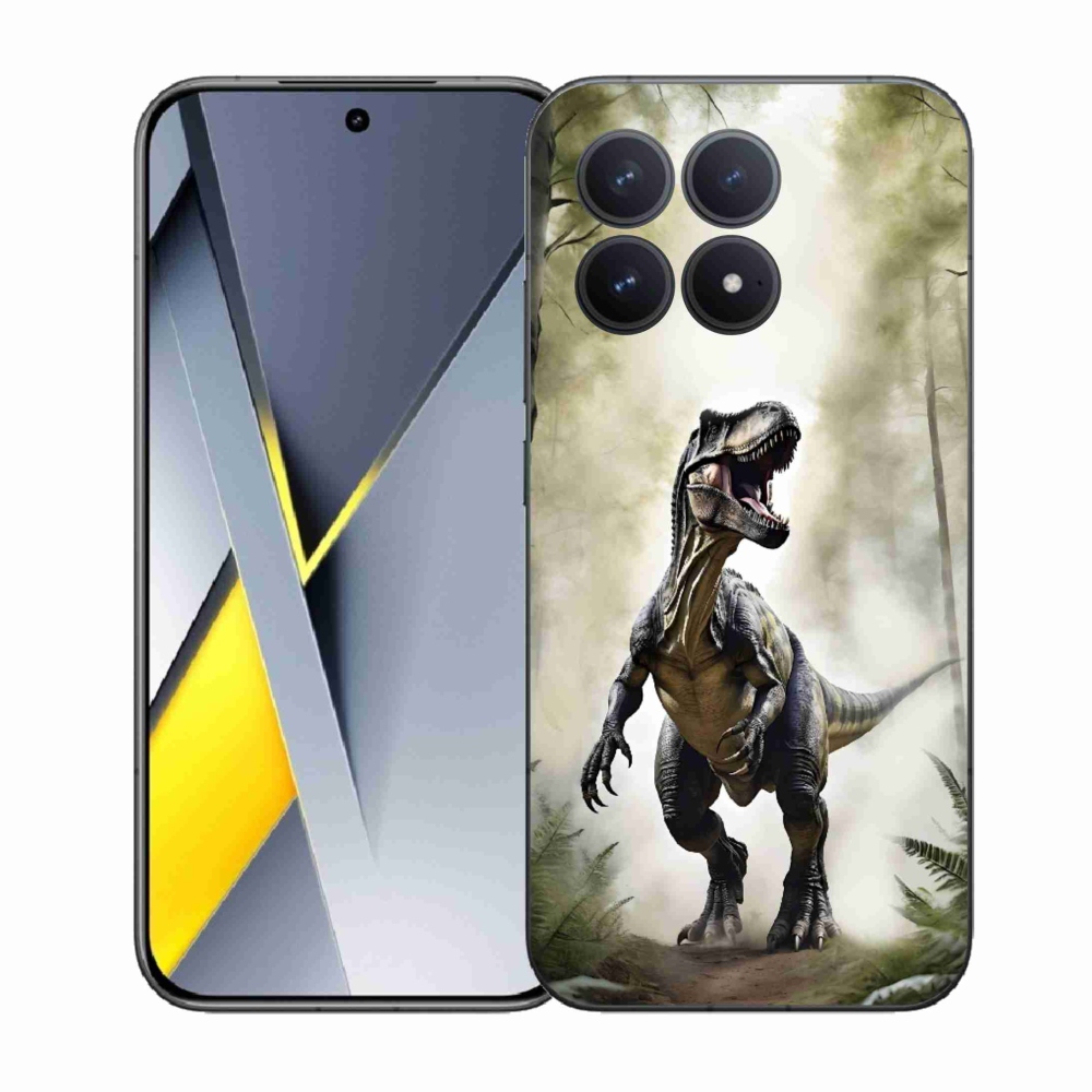 Gélový kryt mmCase na Xiaomi Poco F8 Pro - naštvaný T-Rex
