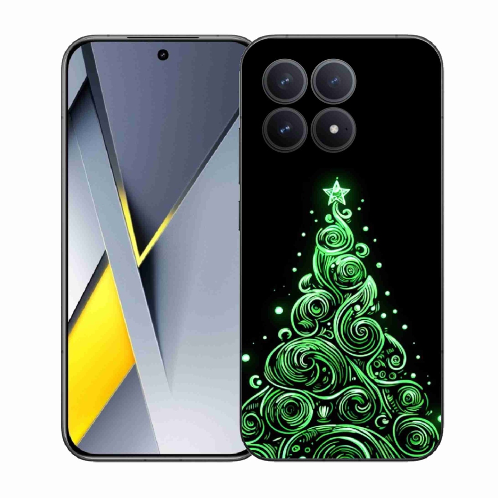 Gélový kryt mmCase na Xiaomi Poco F8 Pro - neónový vianočný stromček 3